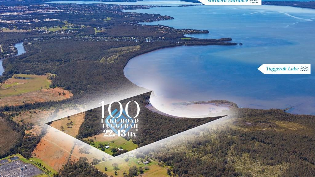 This mammoth Tuggerah waterfront site is for sale for first time in 150 years.