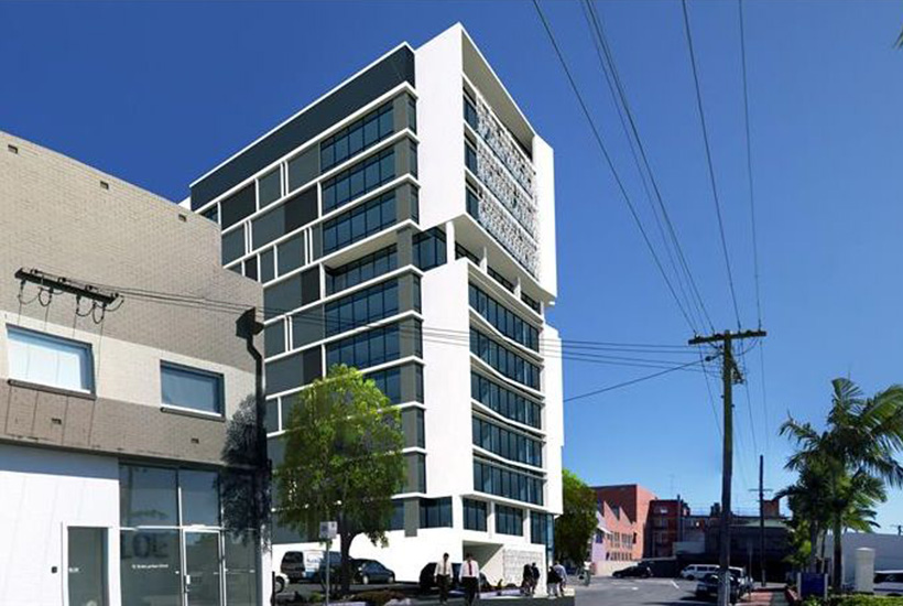 The office tower at 75 Ann St, Fortitude Valley.

