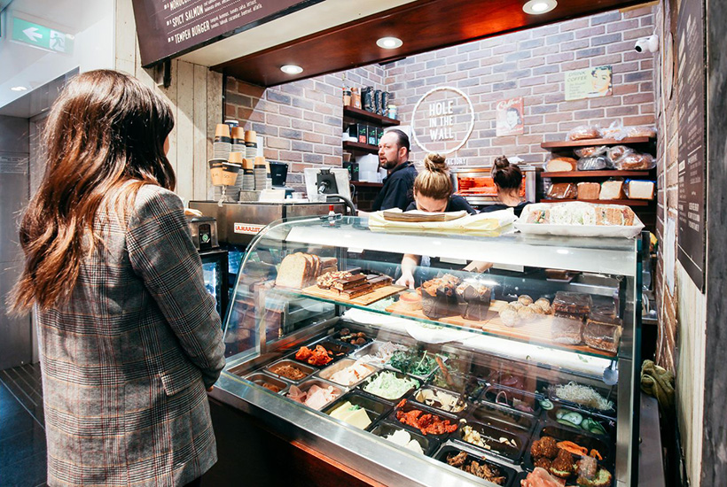 The ‘Hole in the Wall’ cafe in Sydney’s CBD.