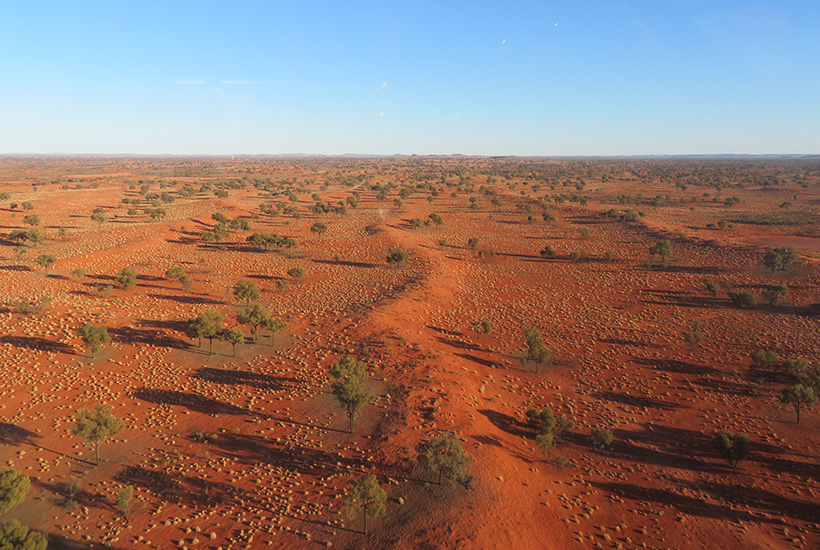 The Idracowra cattle station south of Alice Springs
