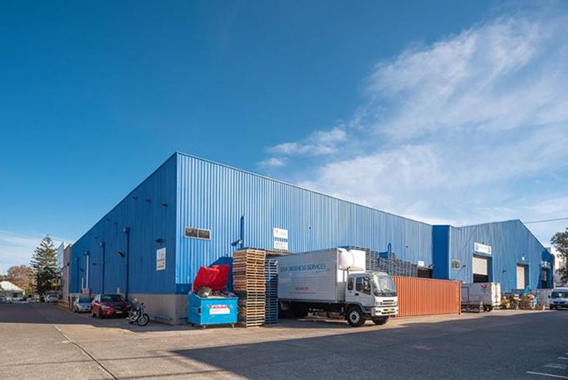 The industrial property at 247 King St in Mascot, Sydney.
