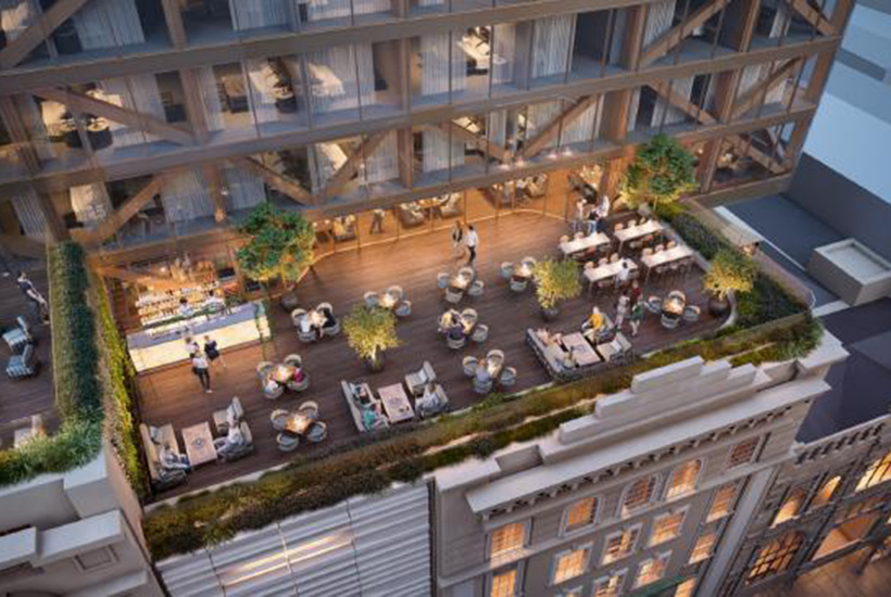 Artists impression of City Tattersalls Club redevelopment in Sydney.