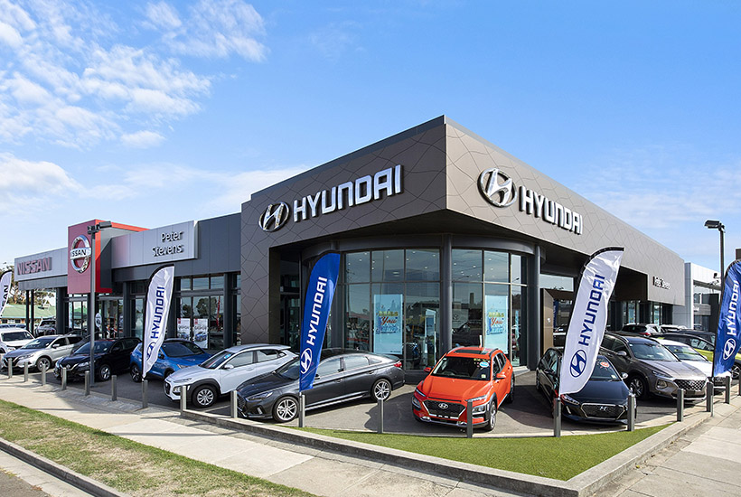 The Peter Stevens car dealerships in Ballarat.
