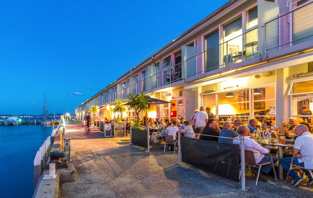 The exterior of T42 on the Elizabeth St Pier.