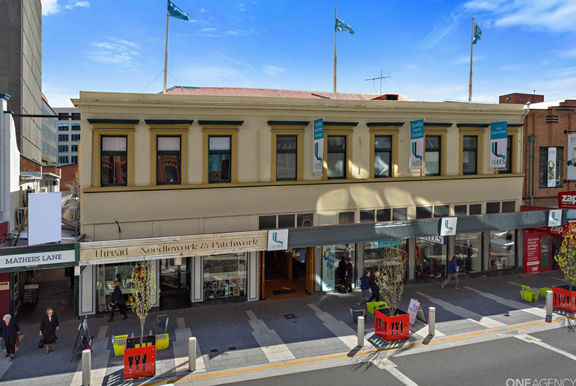 The heritage-listed building at 109 Liverpool St in Hobart.