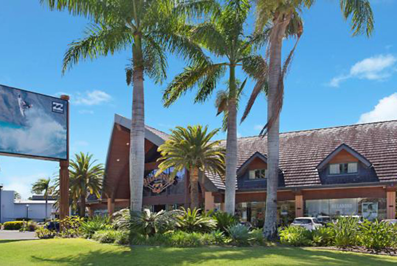 The former headquarters of Billabong at Burleigh Heads on the Gold Coast.
