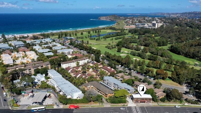 An aerial view of Mona Vale which is seeing strong commercial activity.