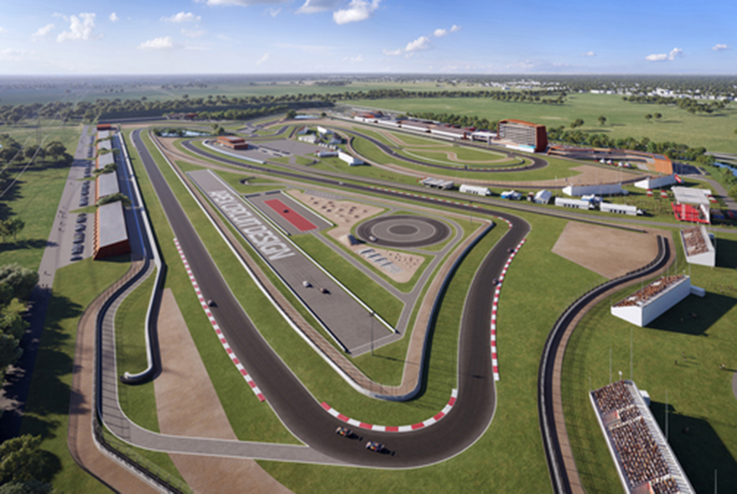 A concept image of the new motorsport facility at Pakenham in Victoria.
