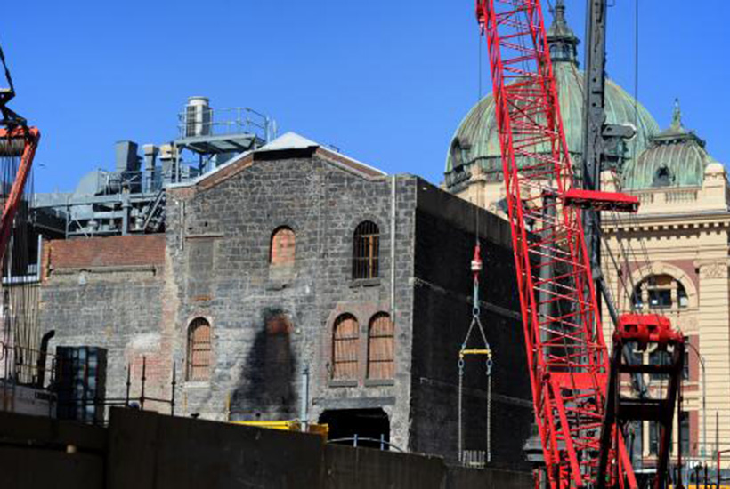 The building giant was stuck with a heavy exposure to the troubled $11bn Melbourne Metro Tunnel Project. Picture: Andrew Henshaw
