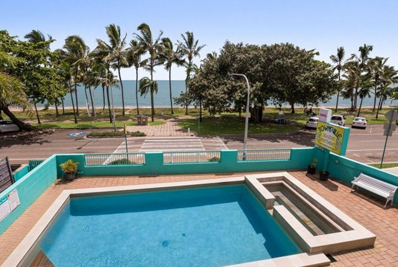 The view from Townsville Seaside Apartments.
