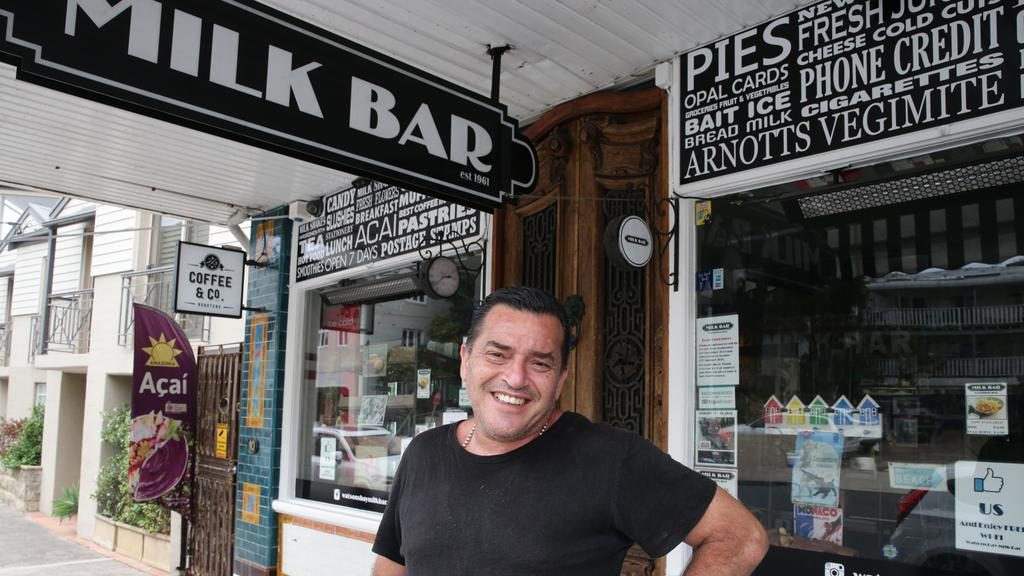 Local legend Con Georgiou is selling his Watsons Bay Milk Bar. Picture: Craig Wilson.