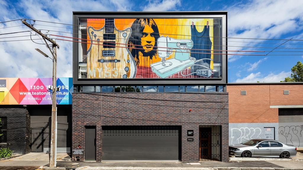 47 Russell St, Abbotsford is for sale with a Malcolm Young tribute.

