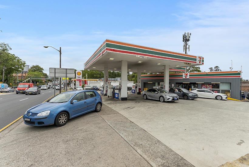 The 7-Eleven service station at Wahroonga in Sydney.
