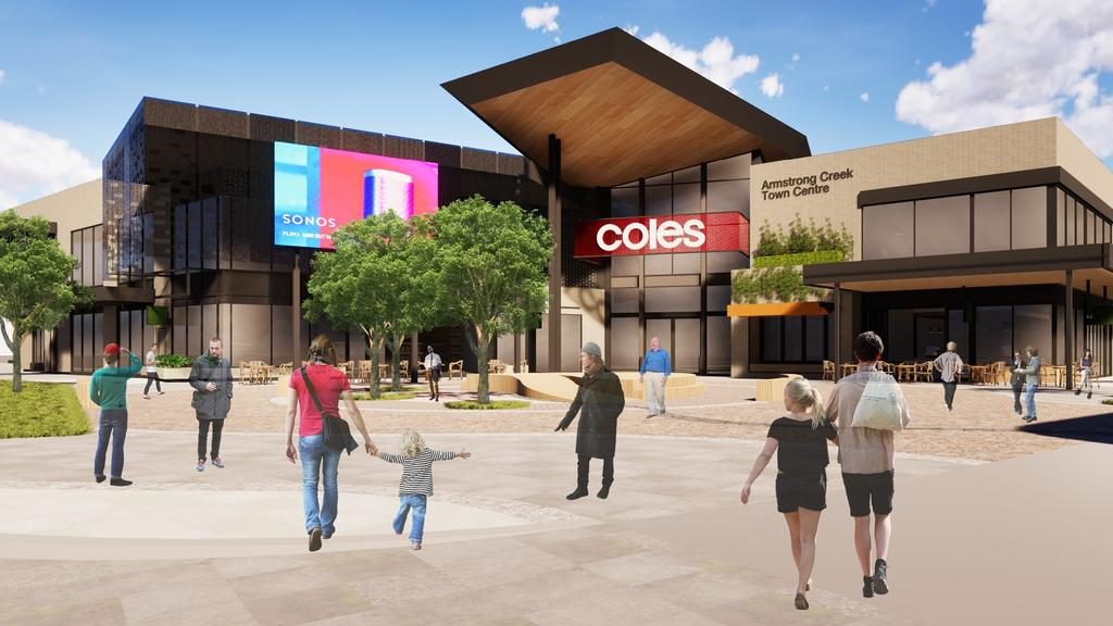 The Armstrong Creek Shopping Centre is stage one of the 40ha Armstrong Creek Town Centre project. Developer the Welsh Group listed the $60 million centre for sale in March.

