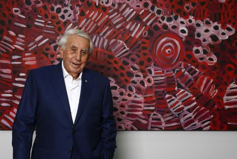 Meriton founder Harry Triguboff in his office. Picture: John Appleyard
