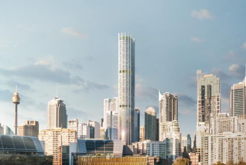 Artist’s impression of the new tower at 505 George Street in Sydney. Picture: Supplied
