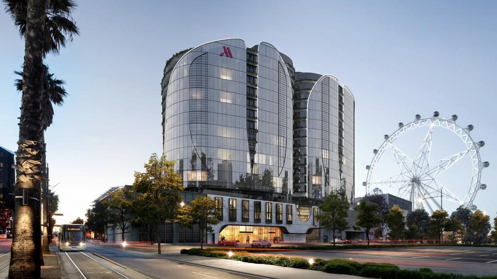 The Docklands Residences will be home to both apartments and a five-star Marriott hotel.