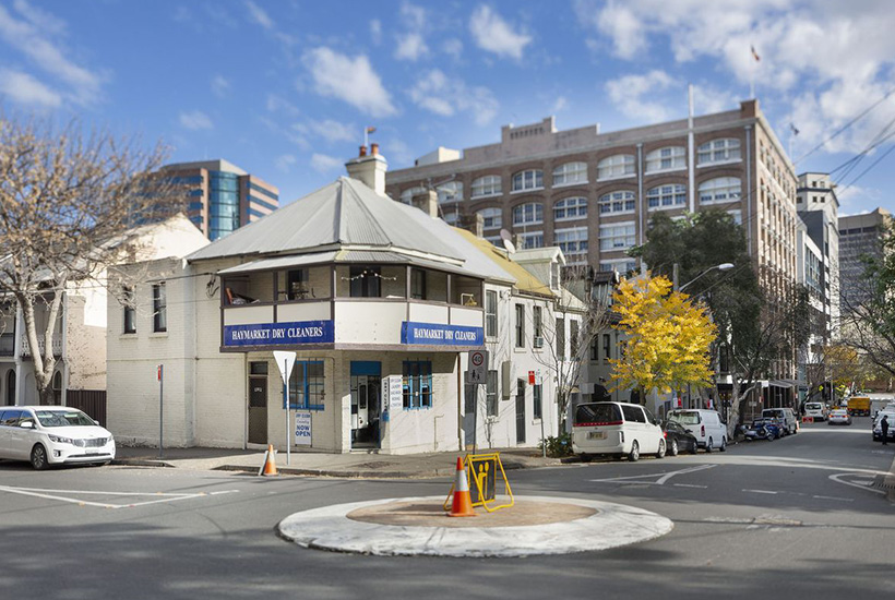 The Haymarket Dry Cleaners in Surry Hills has an upstairs apartment.
