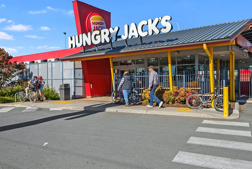The Hungry Jack’s at Wangaratta in Victoria.
