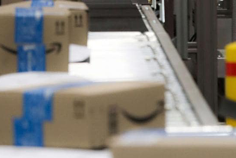 Machines in Amazon’s fulfilment centre in Moorebank in Sydney. Picture: AAP
