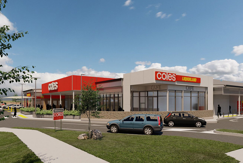 A cafe space at the entrance to a new Coles at Glenvale is available to lease.
