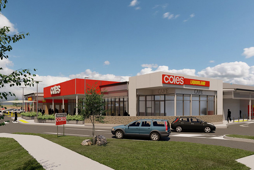 A cafe space at the entrance to a new Coles at Glenvale is available to lease.