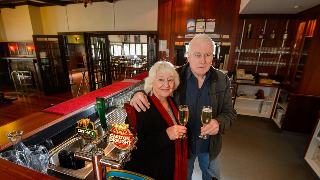 Pamela Phillips and Greg Cherry are selling Marysville’s Crossways Historic Country Inn. Picture: Jay Town
