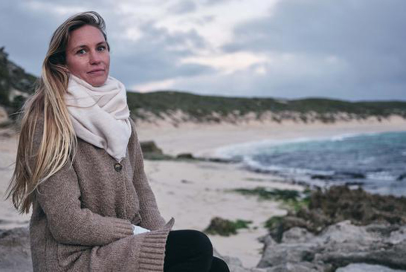 Sasha Pol in Gnarabup beach, WA … ‘what is here is unique and needs to be protected’. Picture: Russell Ord
