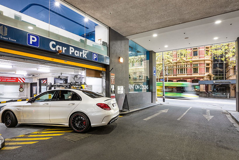 The car park at 480 Collins St in Melbourne.
