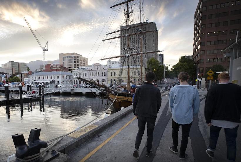 The 221-room Movenpick hotel is on Hobart’s Elizabeth Street, one of the capital’s key heritage streetscapes and close to the Hobart waterfront. Picture: Chris Kidd
