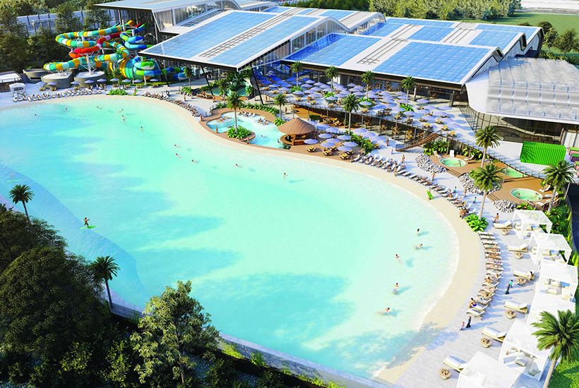 The new Dingley water park will now include a beach and surfing.