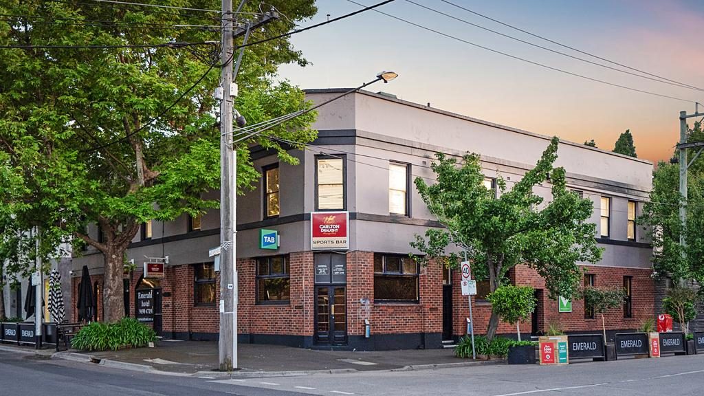 The Emerald Hotel at 409-415 Clarendon Street, South Melbourne, is for sale.
