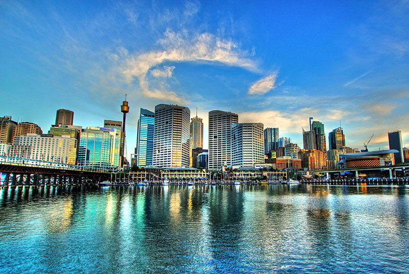‘The Ribbon’ development is located at Darling Harbour in Sydney. Picture: Getty
