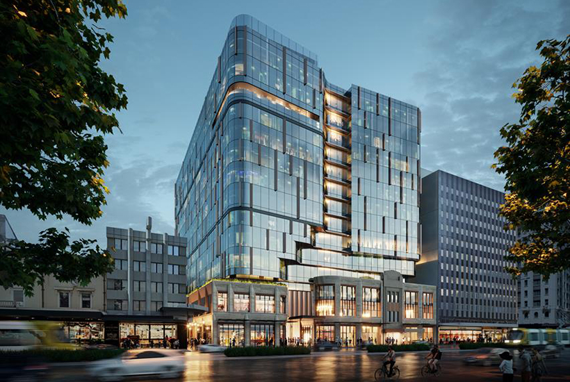 Artist’s impression of the exterior of Charter Hall’s new office development at 60 King William Street, Adelaide. Picture: Supplied by Charter Hall
