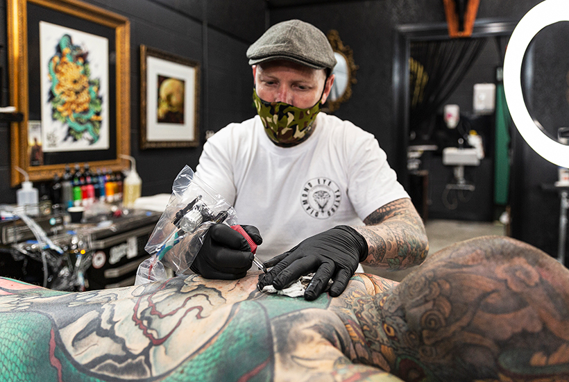 Tattoo parlour can have a larger insurance premium than an office suite. Picture: Getty