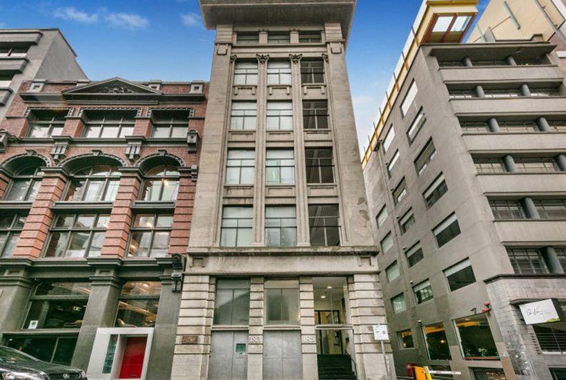 The Penthouse which take up the fifth floor at 183-185 Flinders Lane is for sale for the first time. Picture: realestate.com.au/buy
