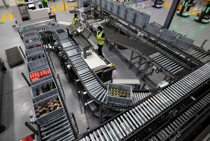 Warehouse distribution centres and last mile logistic properties are increasingly sought after as the speed of deliveries from online shopping becomes mores important to consumers. Picture: Woolworths/Knight Frank
