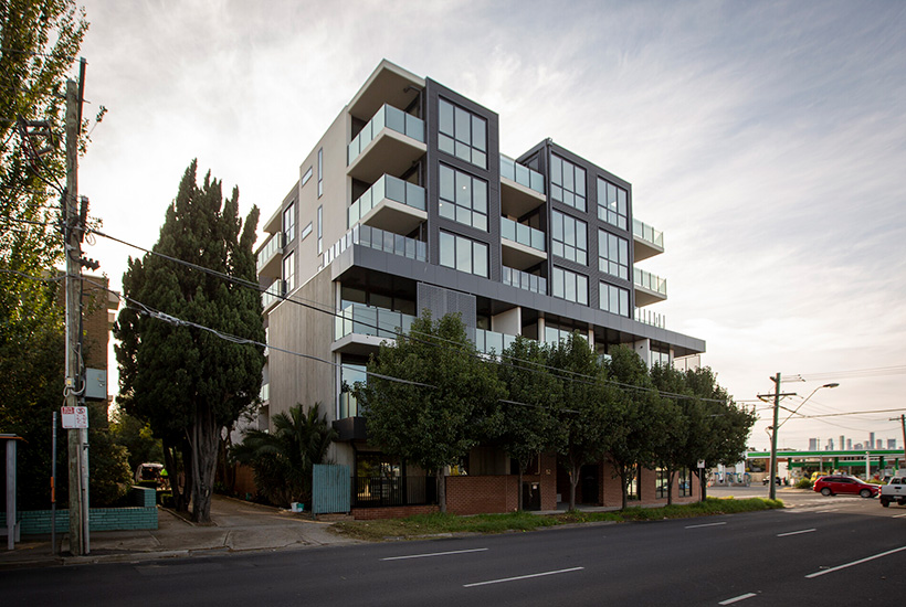 Unison recently delivered a 54-unit social housing development in Footscray. Picture: Unison
