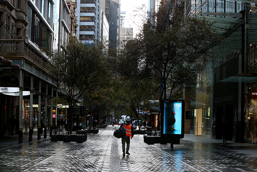 Sydney’s long lockdown is having an impact on commercial property.  Picture: Getty
