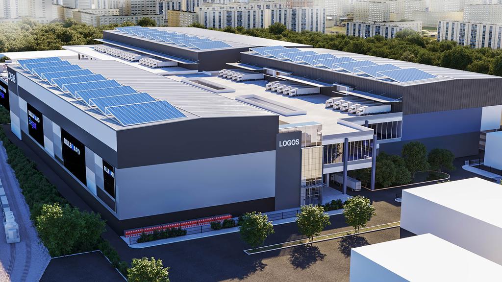 Artist impression of Qantas warehouse after LOGOS’ acquisition of the 14ha parcel of Qantas land at Mascot for $802 million.