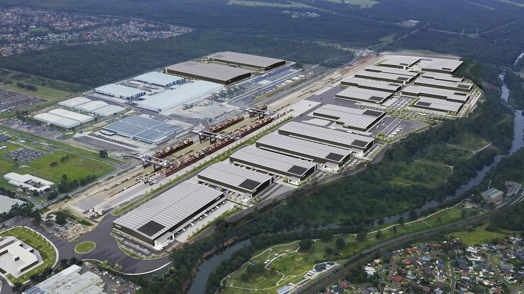 an artist’s render of LOGOS’ proposed development on the Qantas site at Mascot.