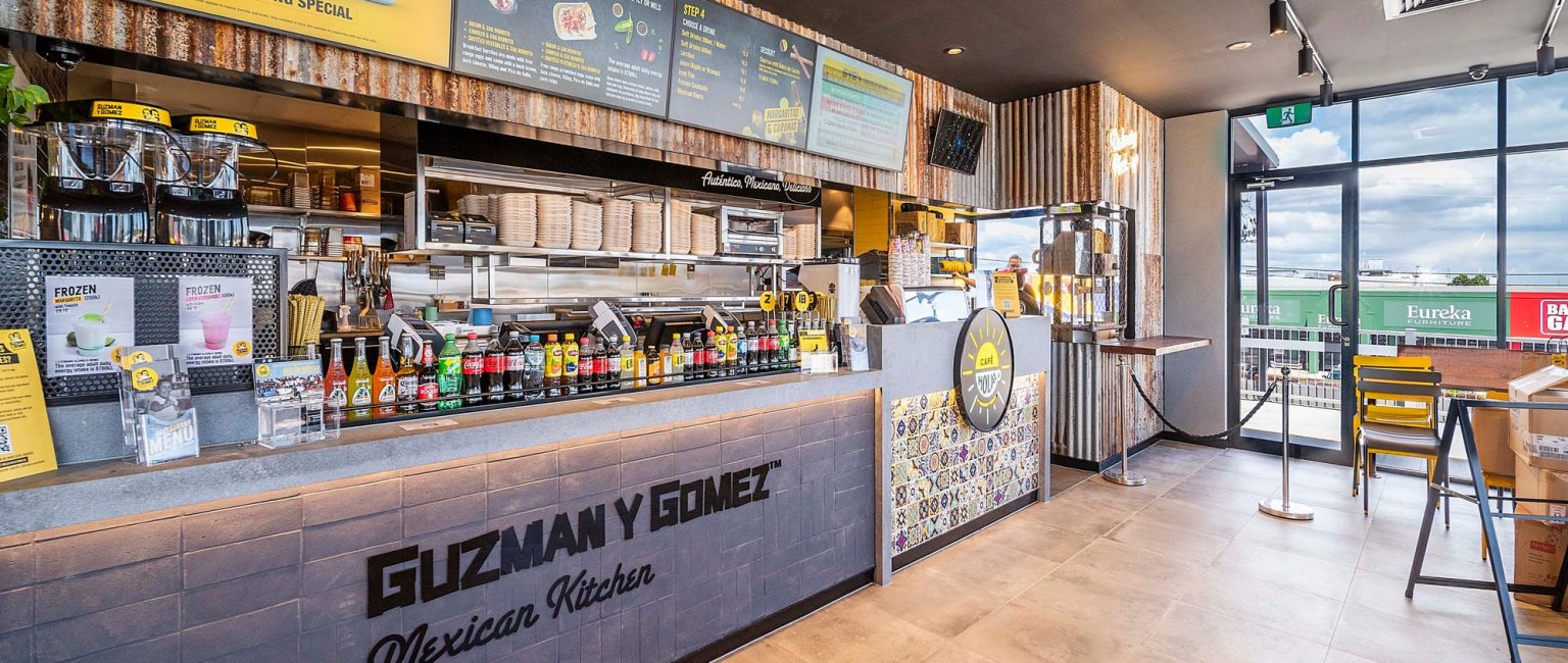 Guzmany Gomez Pialba 05: The sale of Guzman y Gomez in Pialba in Hervey Bay for $4.93 million, with a yield of 3.92%, was an example of the popularity of fast food assets in Burgess Rawson’s December auction. Picture: realcommercial.com
