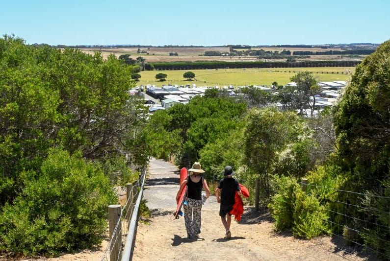 The Collendina Caravan Park in Ocean Grove is on the market. Picture: realcommercial.com.au/for-sale