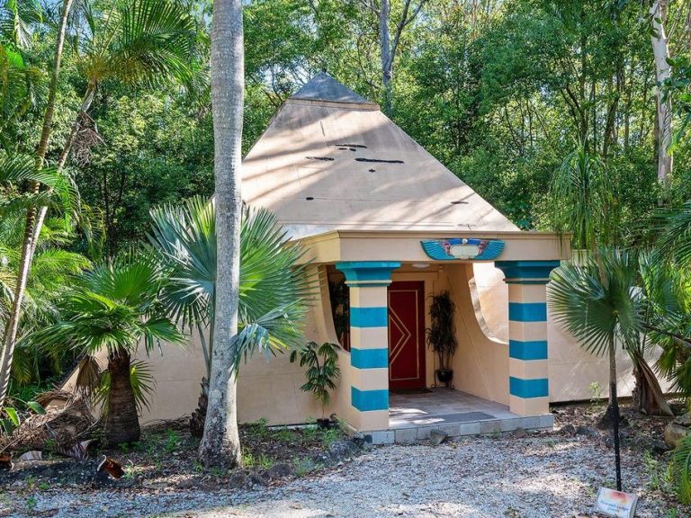 Pyramid lodge that hosted Playboy shoots comes with pasta factory