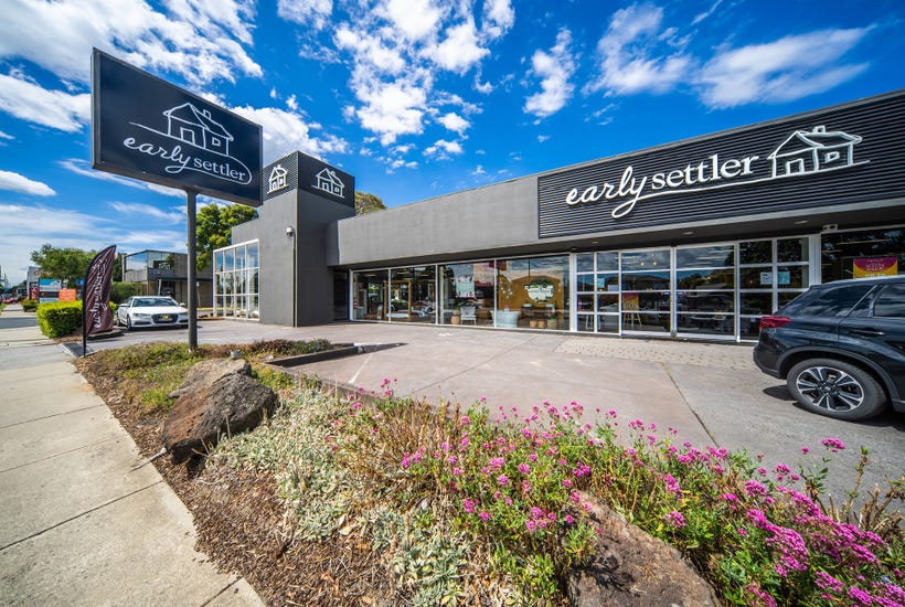 The Mega Mile showroom leased to furniture retailer Early Settler is for sale. Picture: realcommercial.com.au/for-sale
