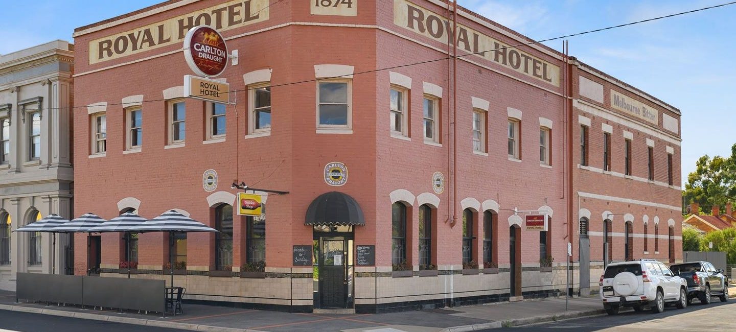 The 1870s Royal Hotel in St Arnaud, 240km north-west of Melbourne, has been beautifully renovated over eight years. Picture: realcommercial.com.au/for-sale
