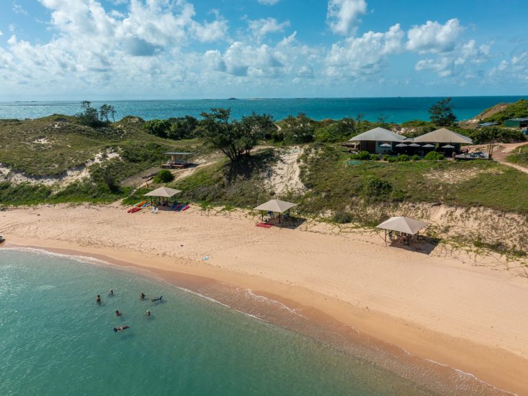Island eco-retreat offering beachfront luxury glamping for sale