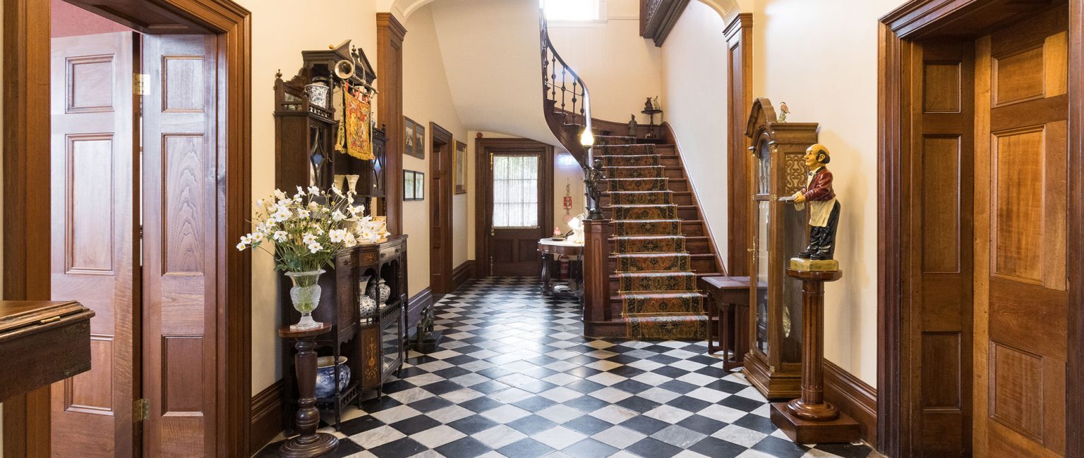 Mandelson’s foyer features marble-tiled floors leading to a grand staircase. Picture: Neal Size/ Informer Multimedia