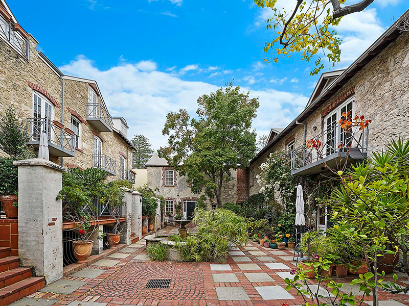 Along with several residential and commercial properties, the three-storey limestone B&B forms part of the 1862-built flour mill. Picture: Kent Chia, Project 3 Axis