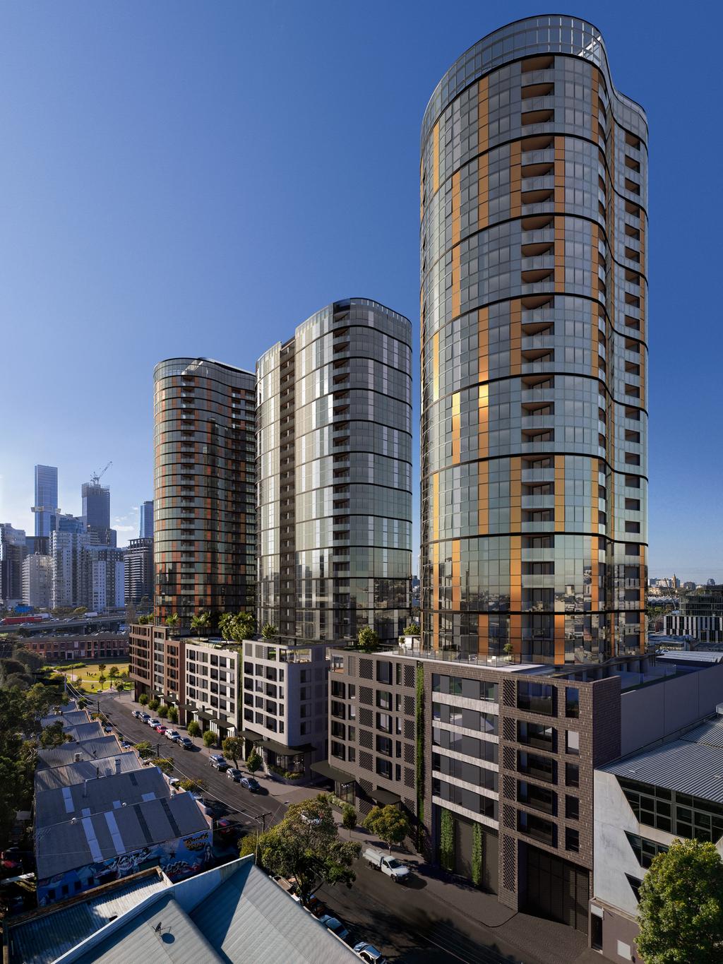 Supplied Editorial Artist's impression of Greystar's $500m build to rent project at
15-85 Gladstone Street in South Melbourne in the Fishermans Bend precinct